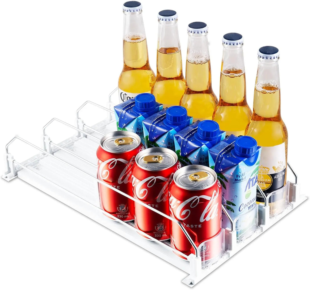 Avtomatski Organizator Pijač za Hladilnik 25 x 31 cm