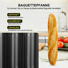 Baguette Backform za 3 Baguette, 38 x 25 cm