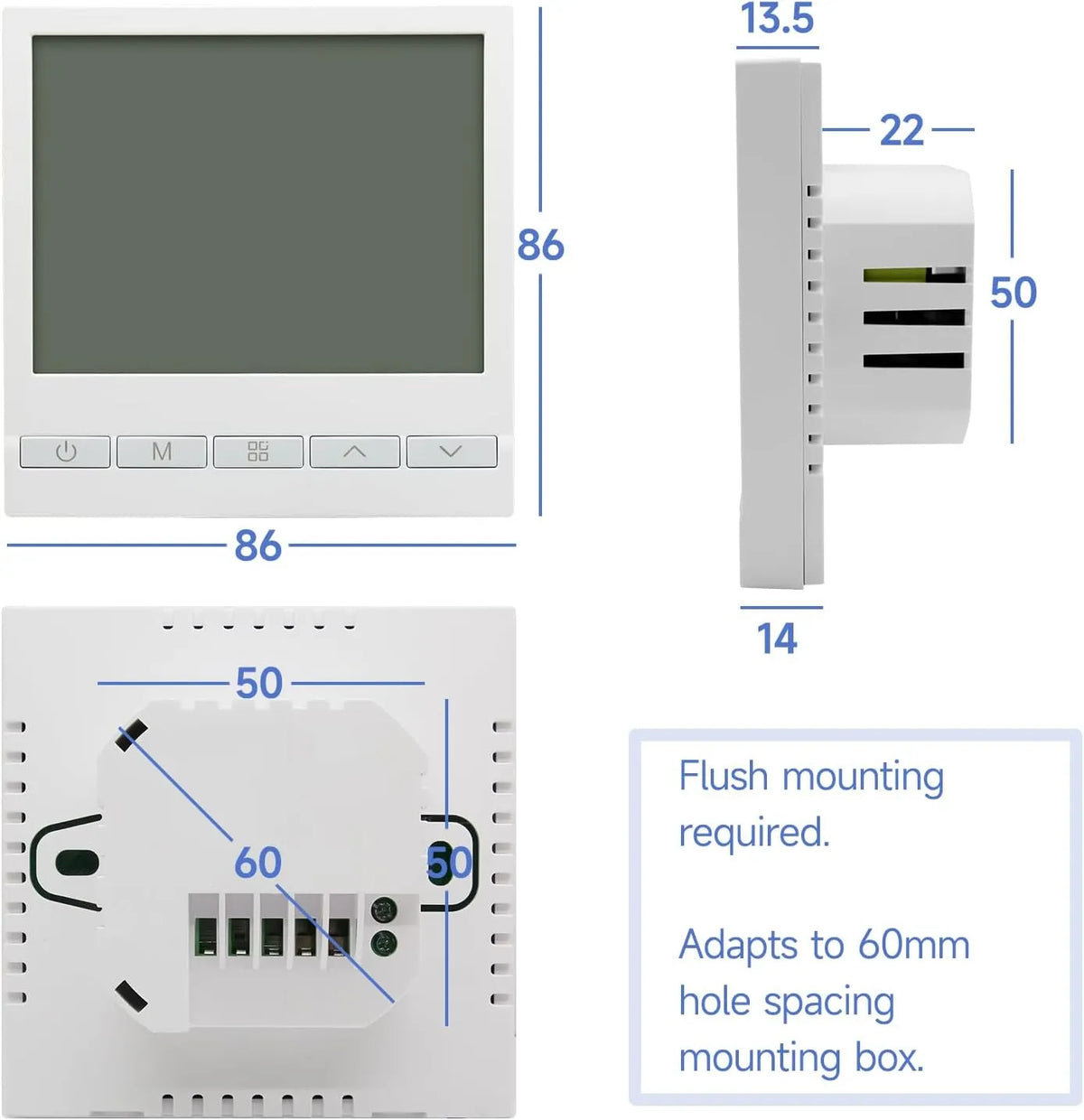 BEOK CONTROLS TOL47-WP Termostat za Talno Greljenje