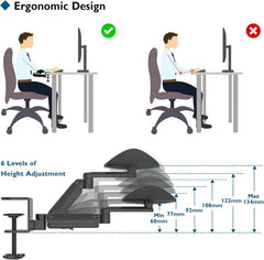 BONTEC Ergonomski Naslon za Roko 42,2 cm