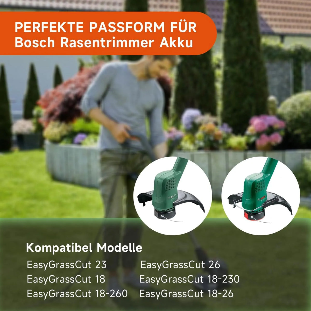 Bosch Nadomestne Kosilne Nitke s Pokrovi 8 Kosov