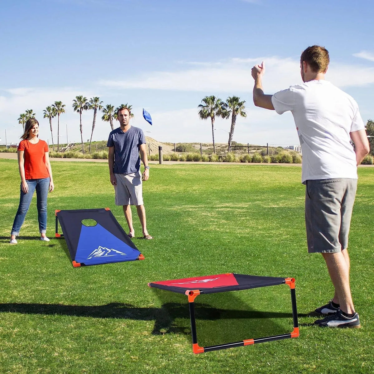 BOVO Prenosni Cornhole Komplet 100 x 60 cm