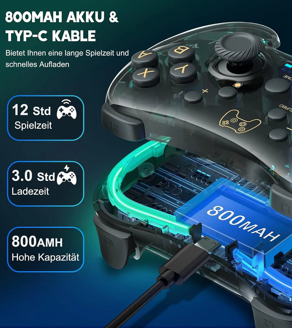 Brezžični Igralni Kontroler za Nintendo Switch