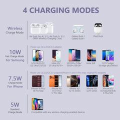 Brezžični polnilnik 10 W s kablom USB-C