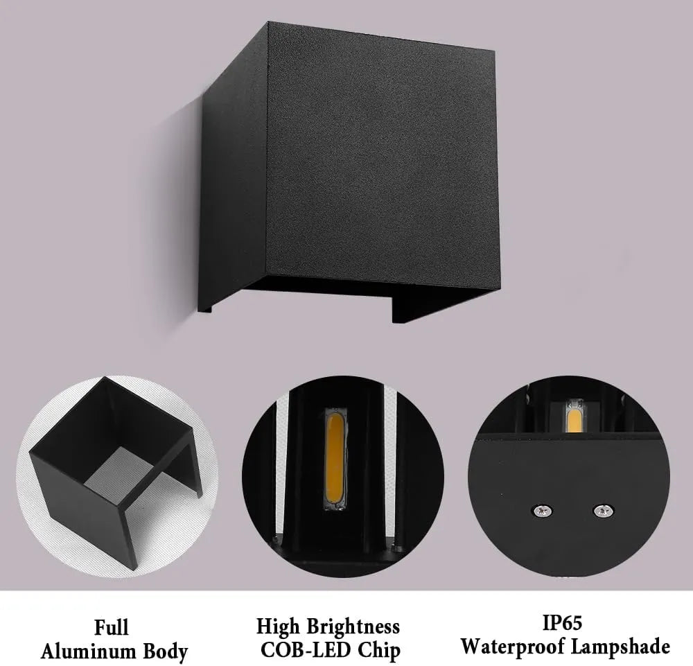 CHENBEN LED Stenska Svetilka 12W IP65 Vodoodporna Zunanja in Notranja