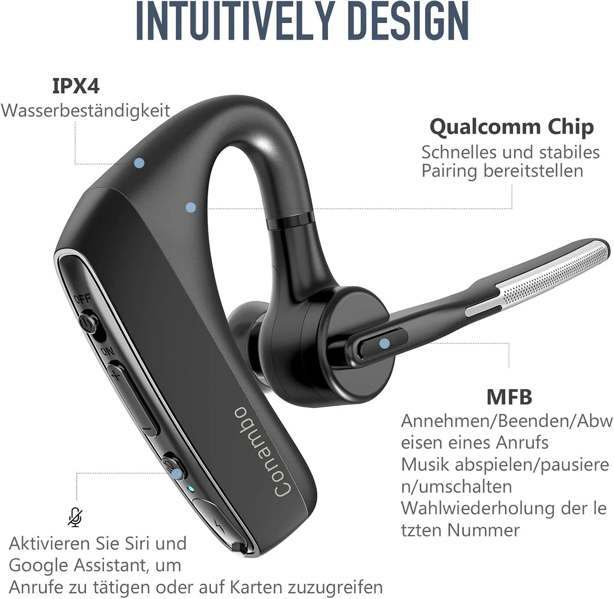 Conambo Brezžične Bluetooth Slušalke 1 kos