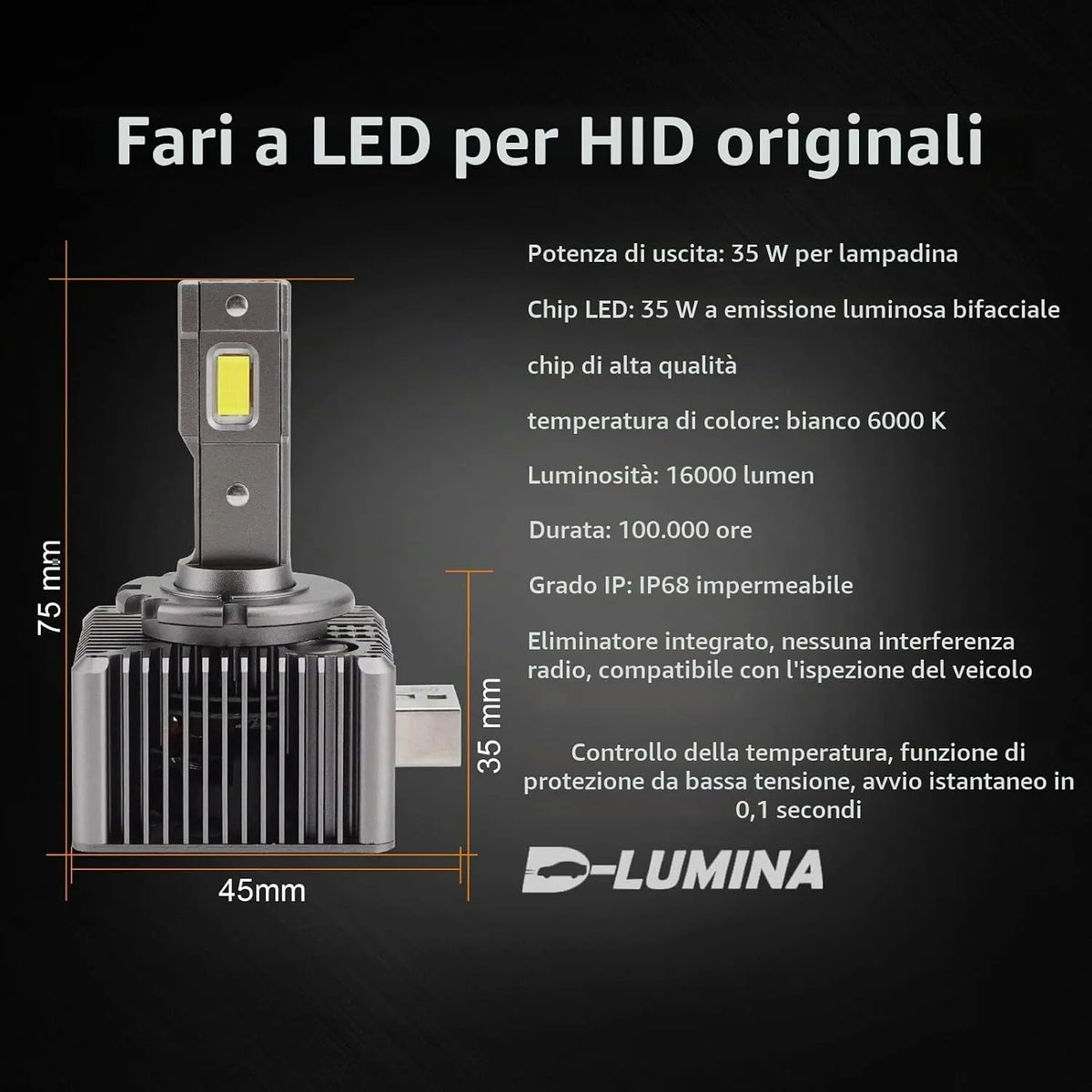 D-Lumina LED Avtomobilske Žarnice 2 Kosa