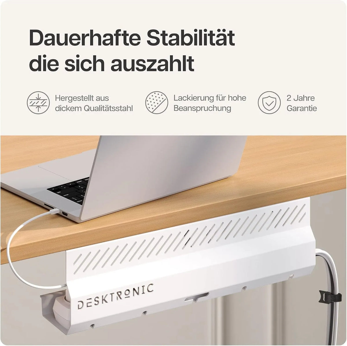 Desktronic Kanal za Kable za Pisalno Mizo 2 Kosa