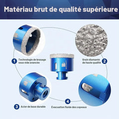 Diamantna Kronska Žaga za Keramiko in Granit M14 60 mm