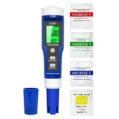Digitalni Merilnik Kakovosti Vode 5v1, pH Klor ORP H2 Temperatura, 1 Kos