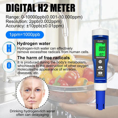 Digitalni Merilnik Kakovosti Vode 5v1, pH Klor ORP H2 Temperatura, 1 Kos