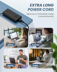DINTYOU Napajalnik za Prenosnik USB-C 90W 2 Kosa