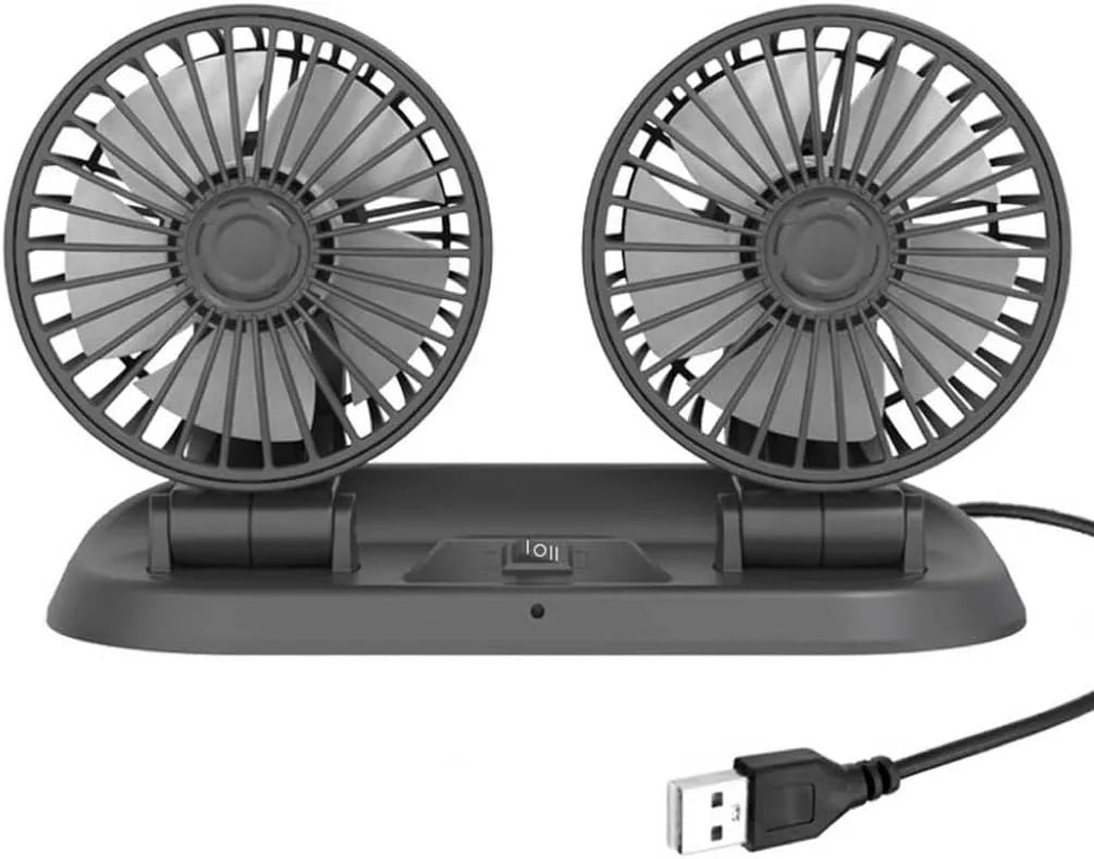 Dvojni Avtomobilski Ventilator 22 x 11 x 16 cm