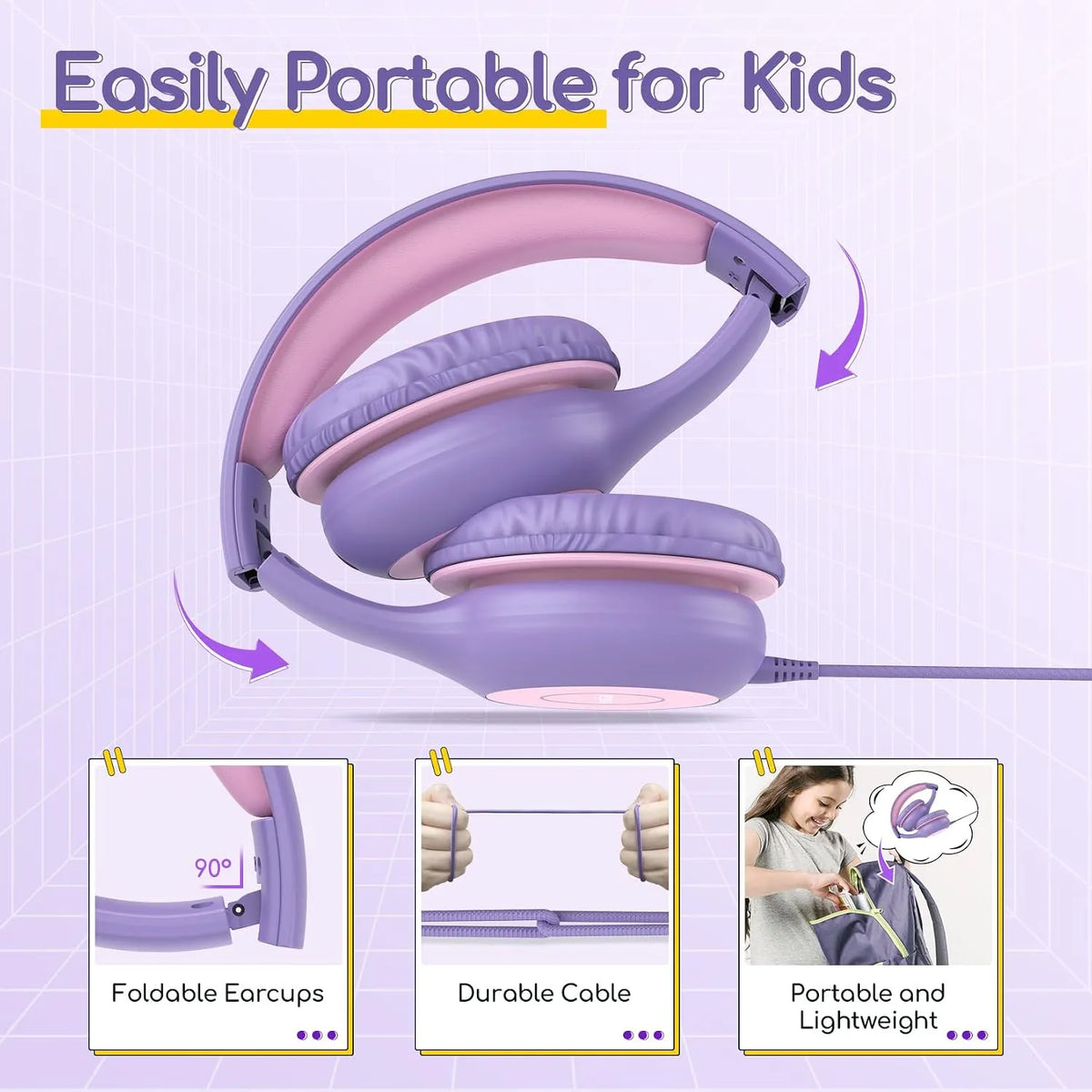 EarFun Otroške Žične Slušalke z Mikrofonom 1 Kos