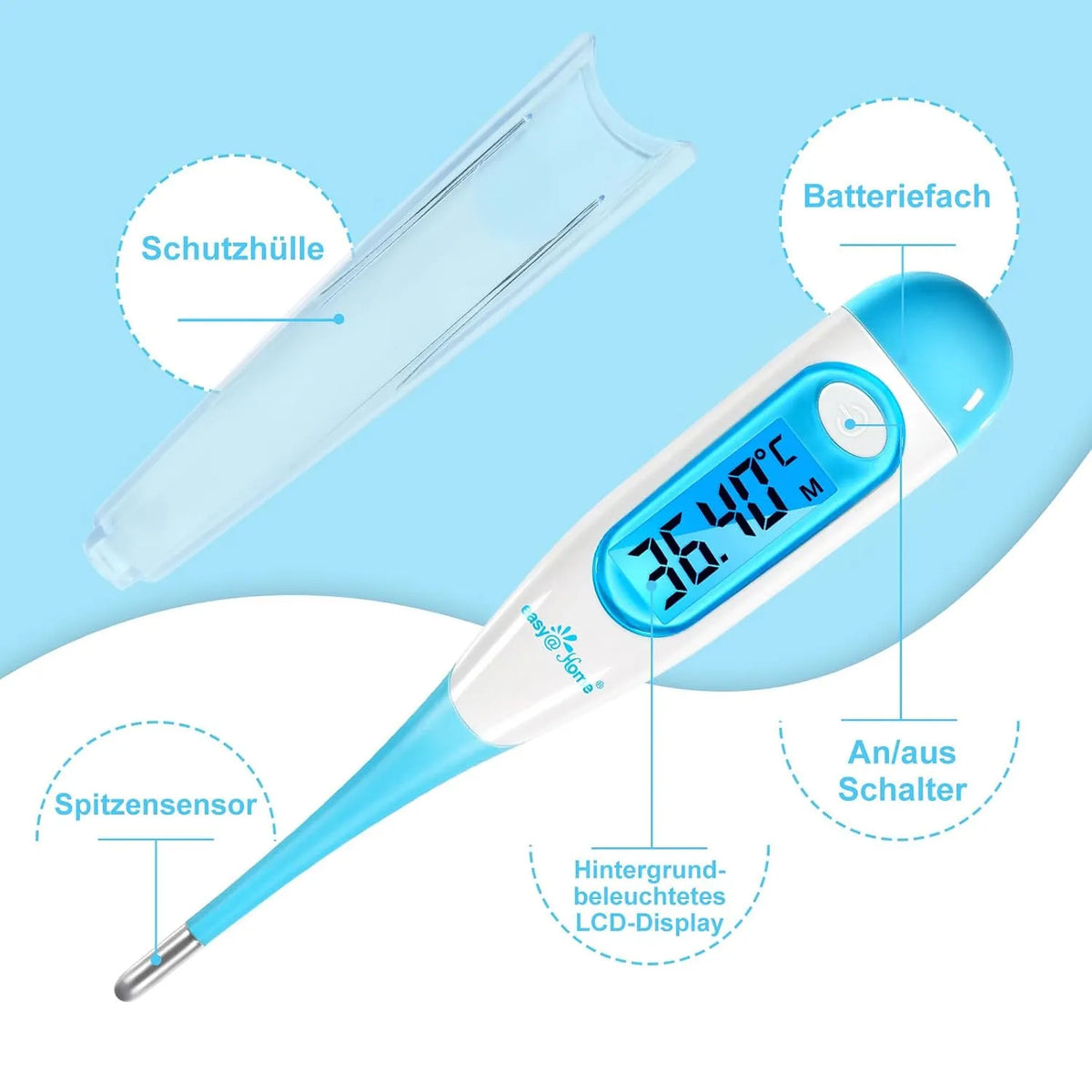 Easy@Home Bazalni Termometer 1 Kos