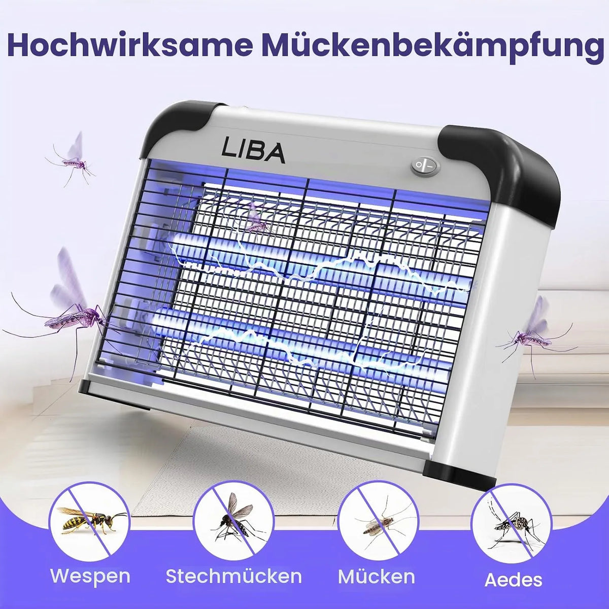 Električni Uničevalec Insektov 20W 1 Kos