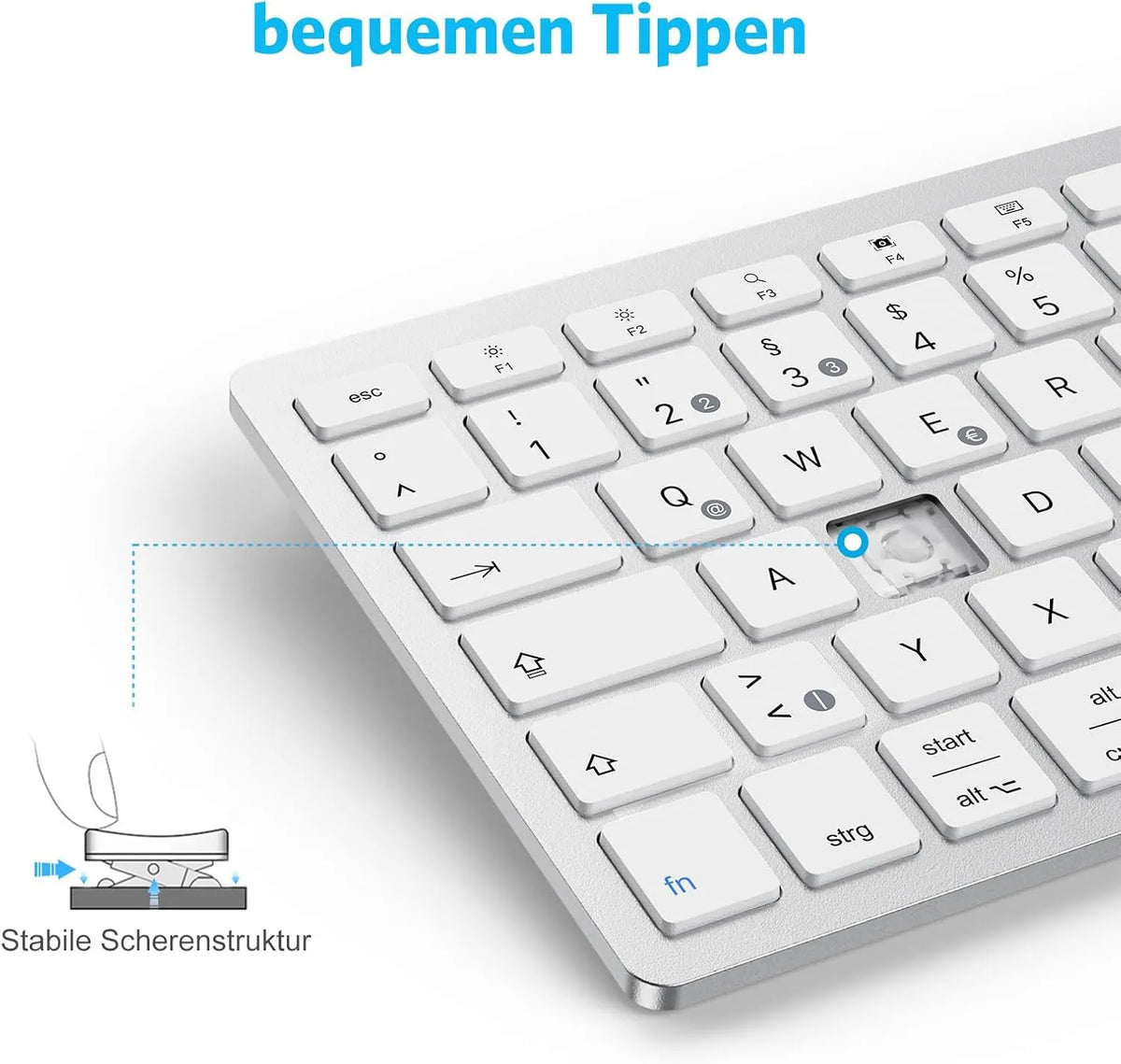 Emetok Brezžična Bluetooth Tipkovnica za iPad 28.4 x 11.9 cm