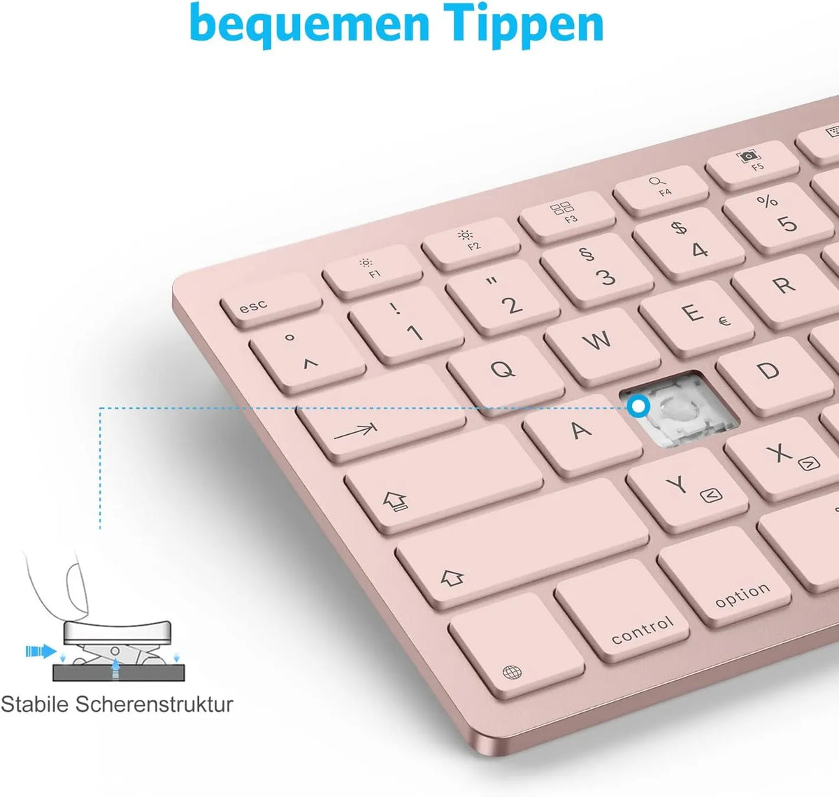 Emetok Brezžična Bluetooth Tipkovnica za iPad in iPhone