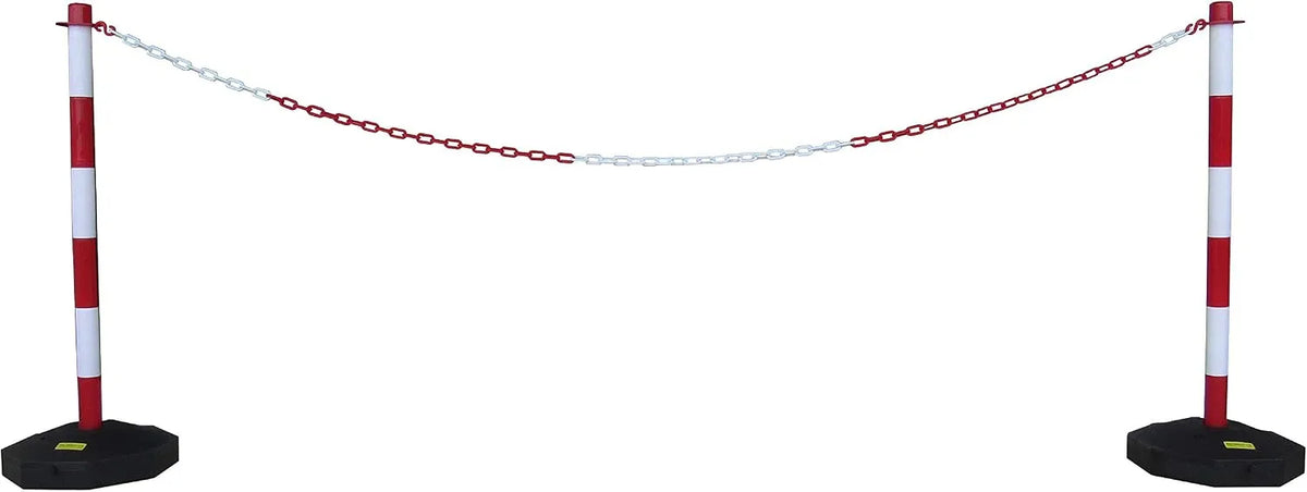ESR Plastični Varnostni Stebrički z Verigo 2 m, 2 Kosa