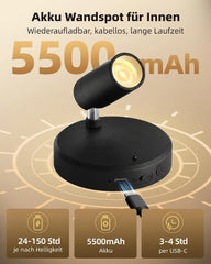EZVALO Brezžični LED Stenski Reflektor