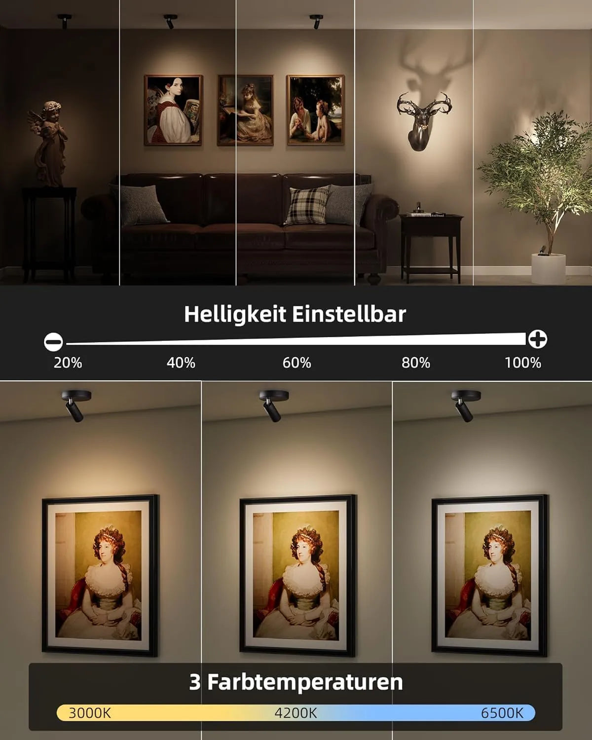 EZVALO Brezžični LED Stenski Reflektor