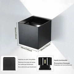 FPDS Zidna LED Svetilka 10 x 10 x 10 cm