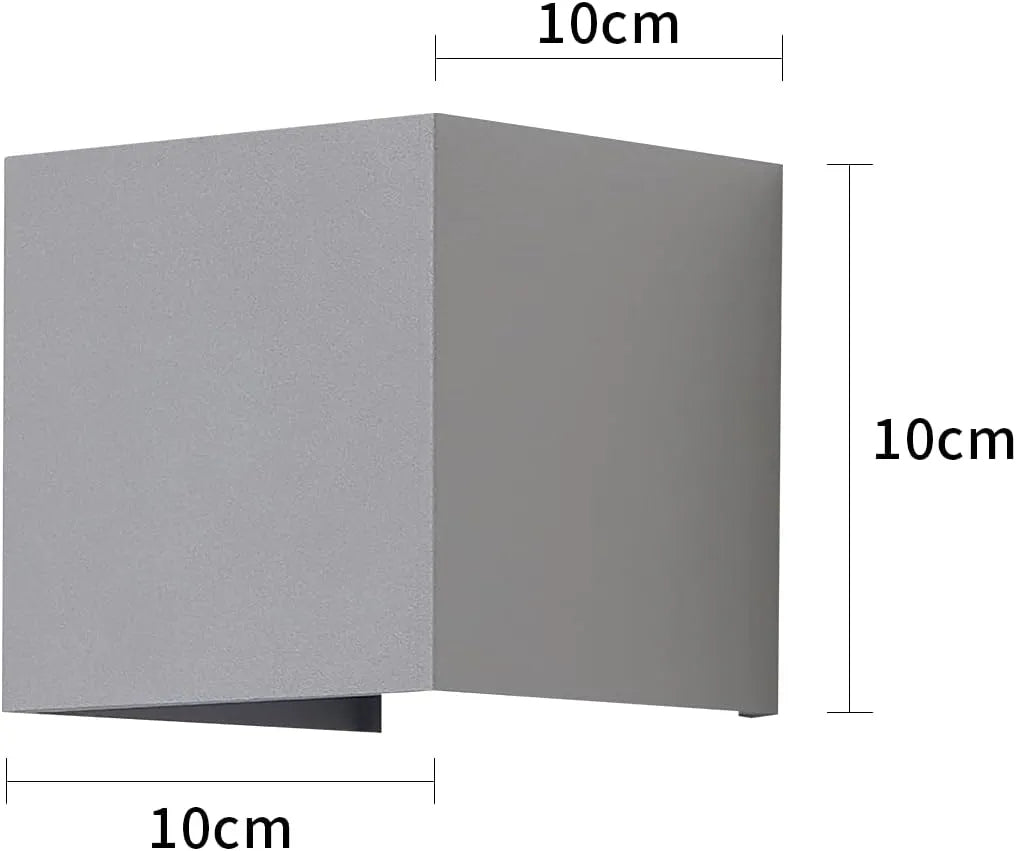 FPDS Zunanja LED Stenska Svetilka 10 x 10 x 10 cm 2 Kosa