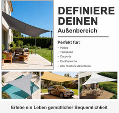 Gardeneca Trikotno Senčno Jadro 3,6x3,6x3,6 m