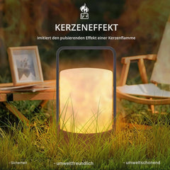 GGNOO Zunanja Brezžična LED Namizna Svetilka 12 x 12 x 20 cm