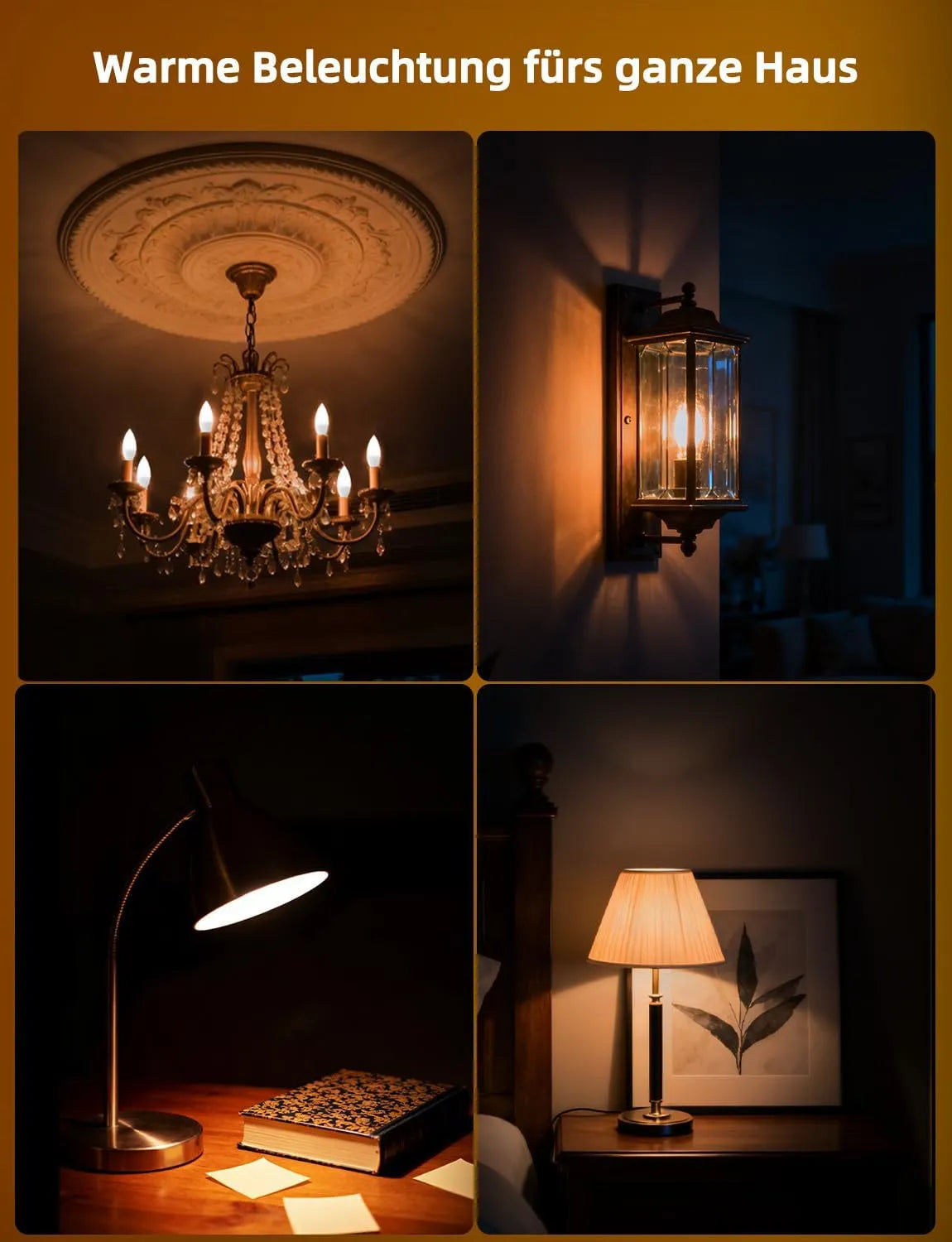 HEKEE LED Žarnica E14 RGBW 5W 4 Kosi