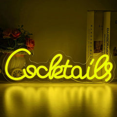 Horseneon LED Neonski Napis Cocktails 42 x 14,5 cm