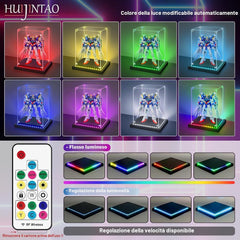 Huijintao Akrilna Vitrina z LED Osvetlitvijo 20x20x20 cm
