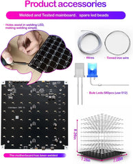 iCubeSmart 3D LED Kocka DIY Komplet za Spajkanje 18 x 18,5 x 20 cm