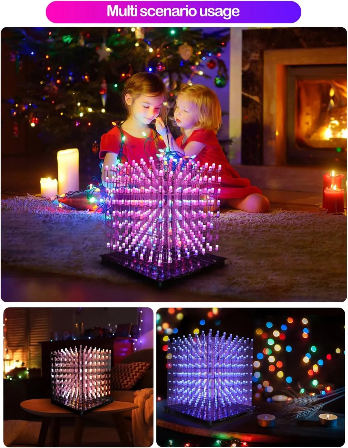 iCubeSmart DIY LED Kocka Komplet 18 x 18.5 x 19 cm