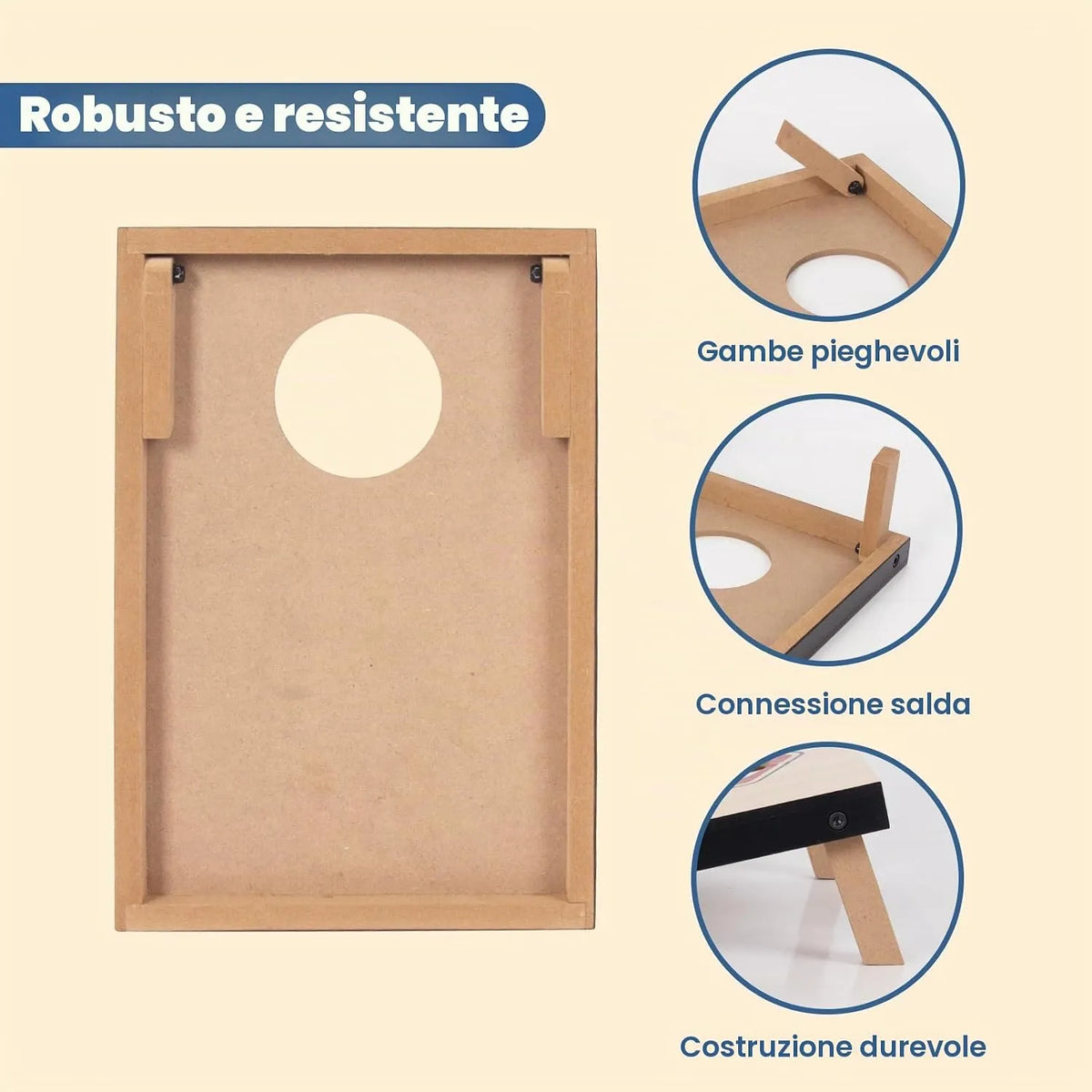 Igra Cornhole za Zunaj 40x27x3 cm 10 Kosov