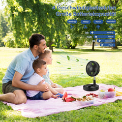 PRIMEVOLVE polnilni teleskopski ventilator z daljincem