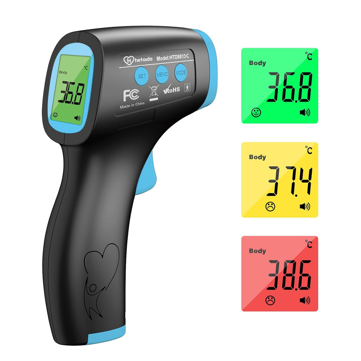 Infrardeči Brezkontaktni Digitalni Čelni Termometer 15.7 cm