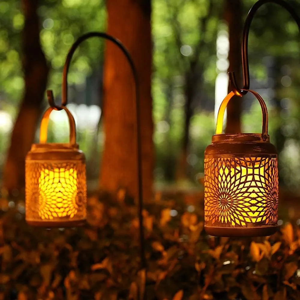 JHY DESIGN Kovinski Svečniki z LED Svečami 2 Kosa