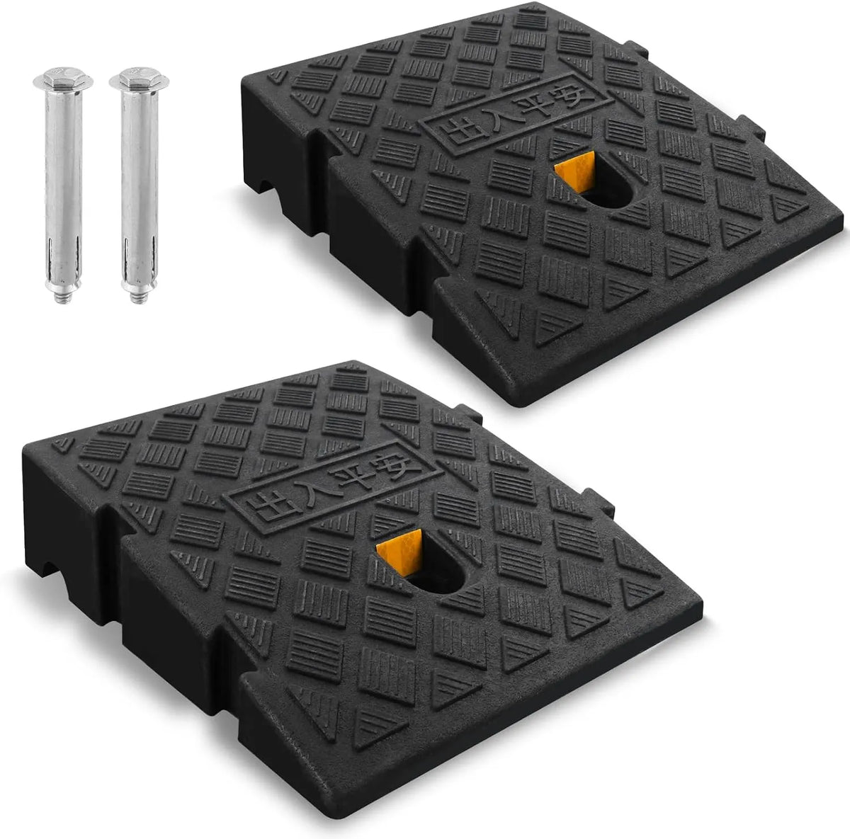 JIEGOUGO Protizdrsna Klančina za Robnike z Odsevnimi Trakovi BK-2pcs-7cm