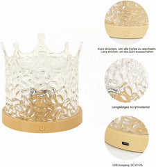 Jingying LED Nočna Svetilka z Učinkom Vodnih Valov 8 x 8 x 8 cm