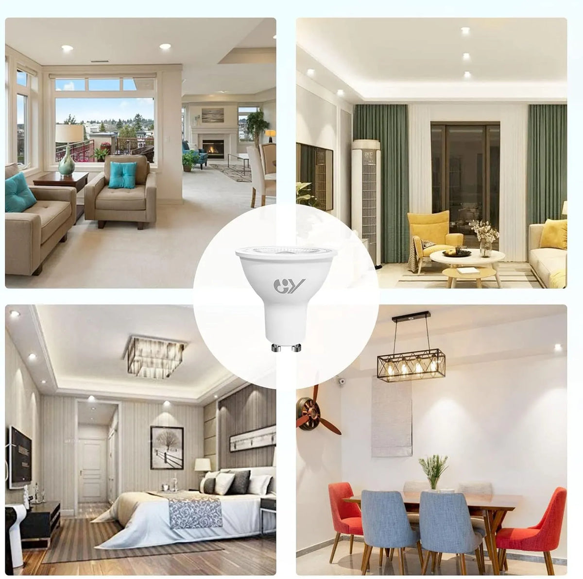 Jingying LED Sijalka GU10 4.9W 10 Kosov