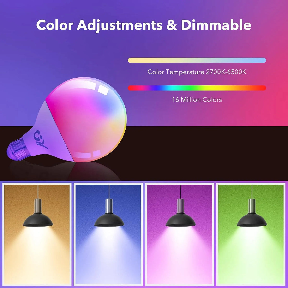 Jingying Pametna LED Sijalka E27 RGB 1 Kos