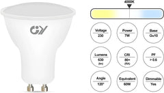 Jingying Zatemnilna LED Sijalka GU10 7W 4000K 6 Kosov