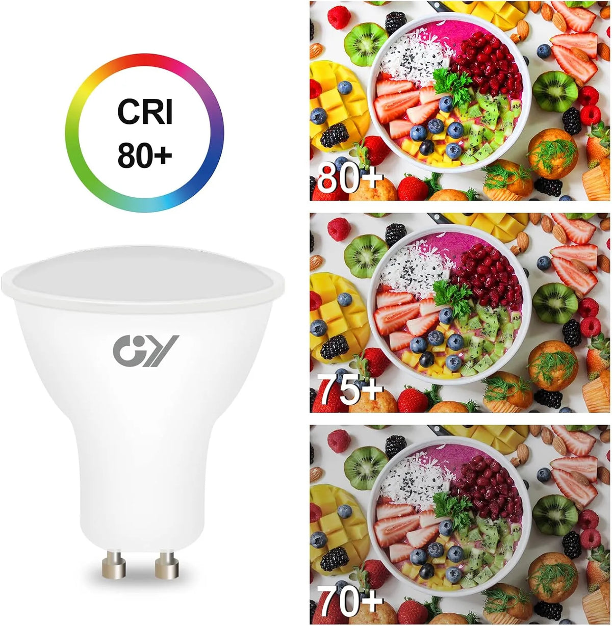 Jingying Zatemnilna LED Sijalka GU10 7W 4000K 6 Kosov