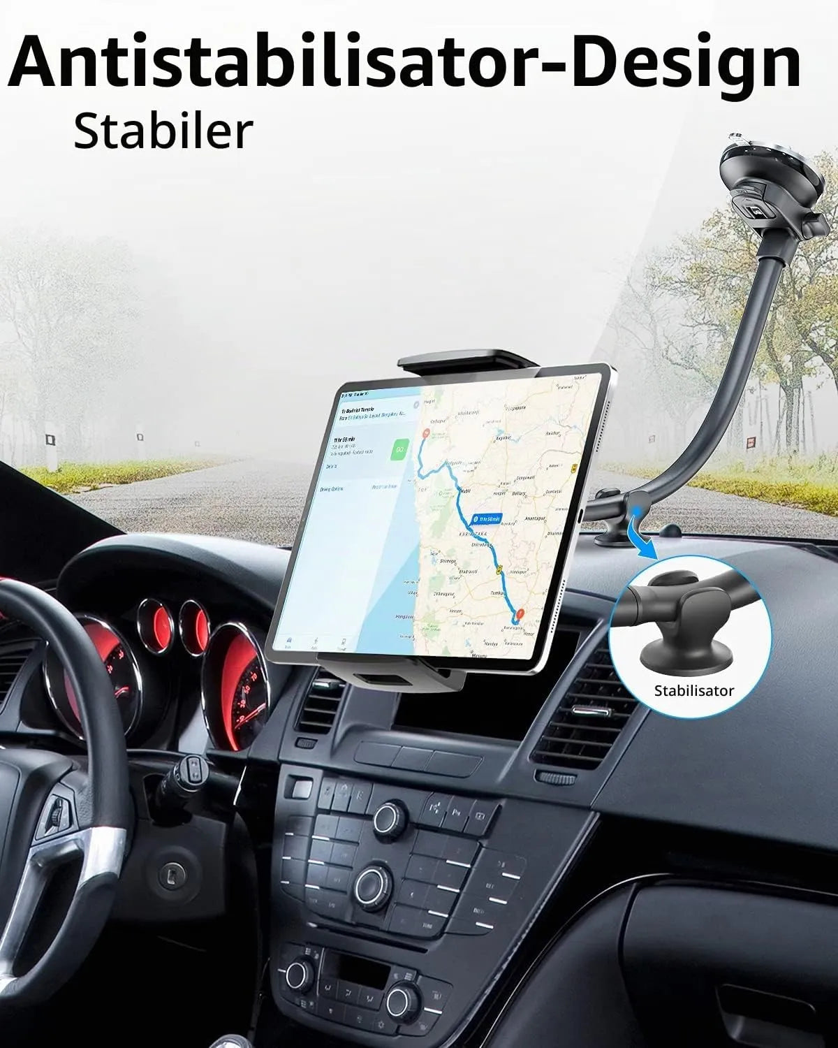 Keoye Avto Nosilec za Tablico in Telefon 33 cm