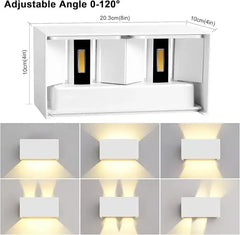Kingwen LED Stenska Svetilka 22 cm x 10 cm x 5 cm