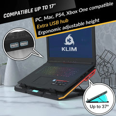 KLIM Hladilno Stojalo za Prenosnik z RGB Osvetlitvijo