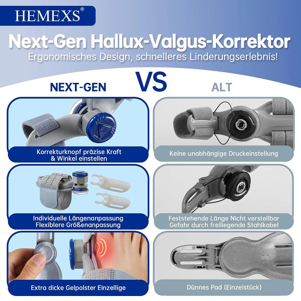 Korektor Za Nožne Prste In Hallux Valgus