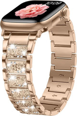 Kovinski Pašček z Diamanti za Apple Watch