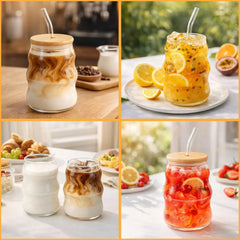 Kozarci z Valovitim Vzorcem 530 ml 2 Kosa